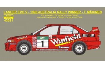 Decal – Mitsubishi Lancer Evo V - Rally Australia 1998